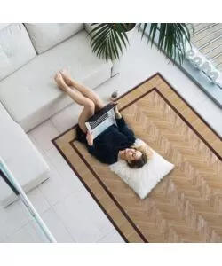 TAPPETO  "OLD STYLE CARPET" IN VINILE SPESSORATO, 150X230 CM